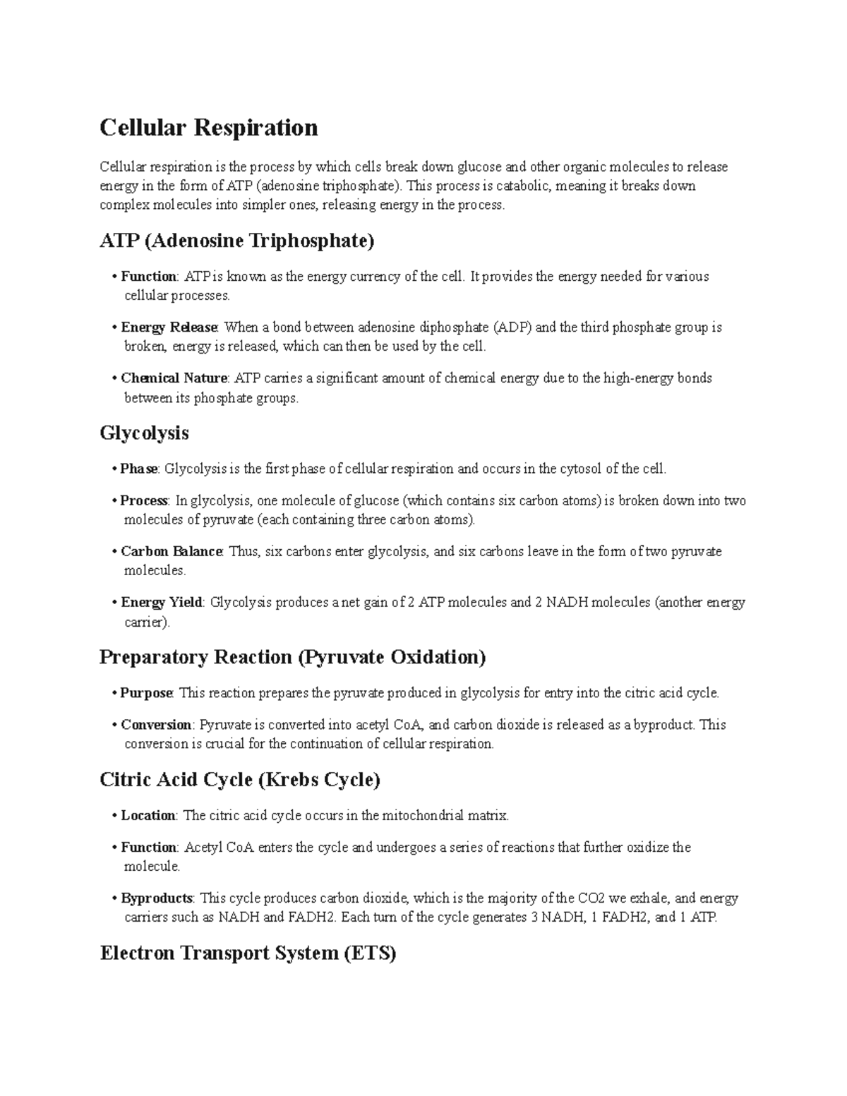 Cellular Respiration and Photosynthesis Overview (Biology 101 ...
