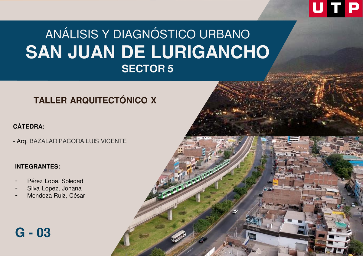 Análisis y Diagnóstico Urbano en la Unidad Taller X - SJL - Document Preview