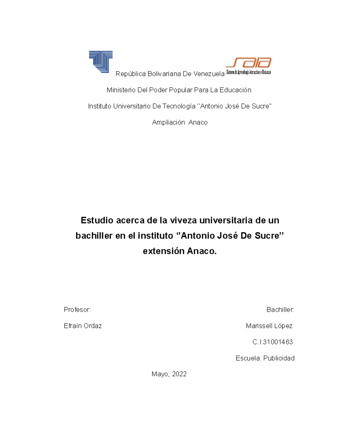Normativa de Trabajo de Grado - Dirección de Investigación de - NORMAS PARA  LA ELABORACIÓN Y - Studocu