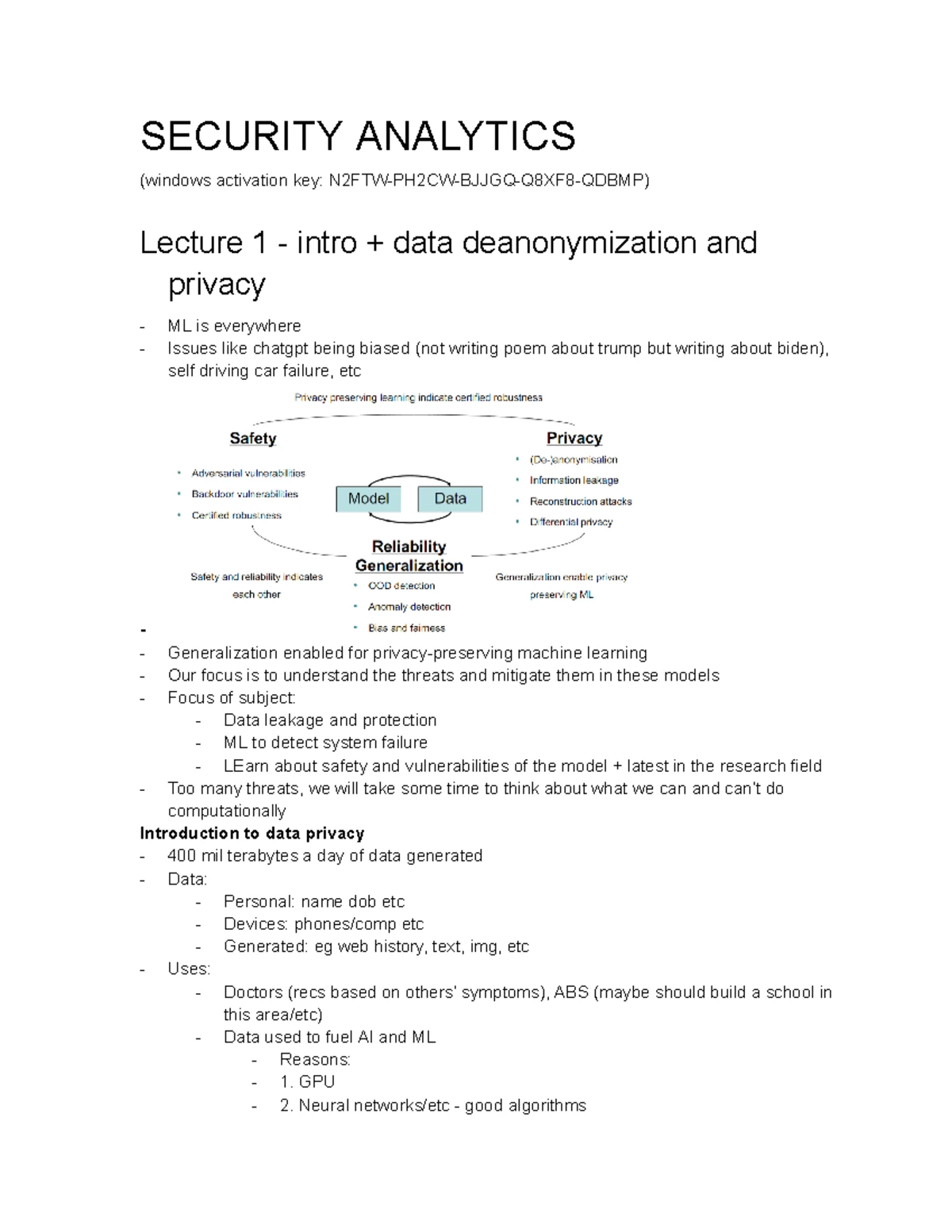 COMP90073 Sample Final Exam in Security Analytics - Studocu