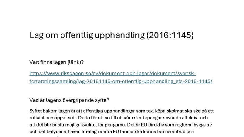 lag-om-offentlig-upphandling-2016-1145-syfte-och-grundprinciper
