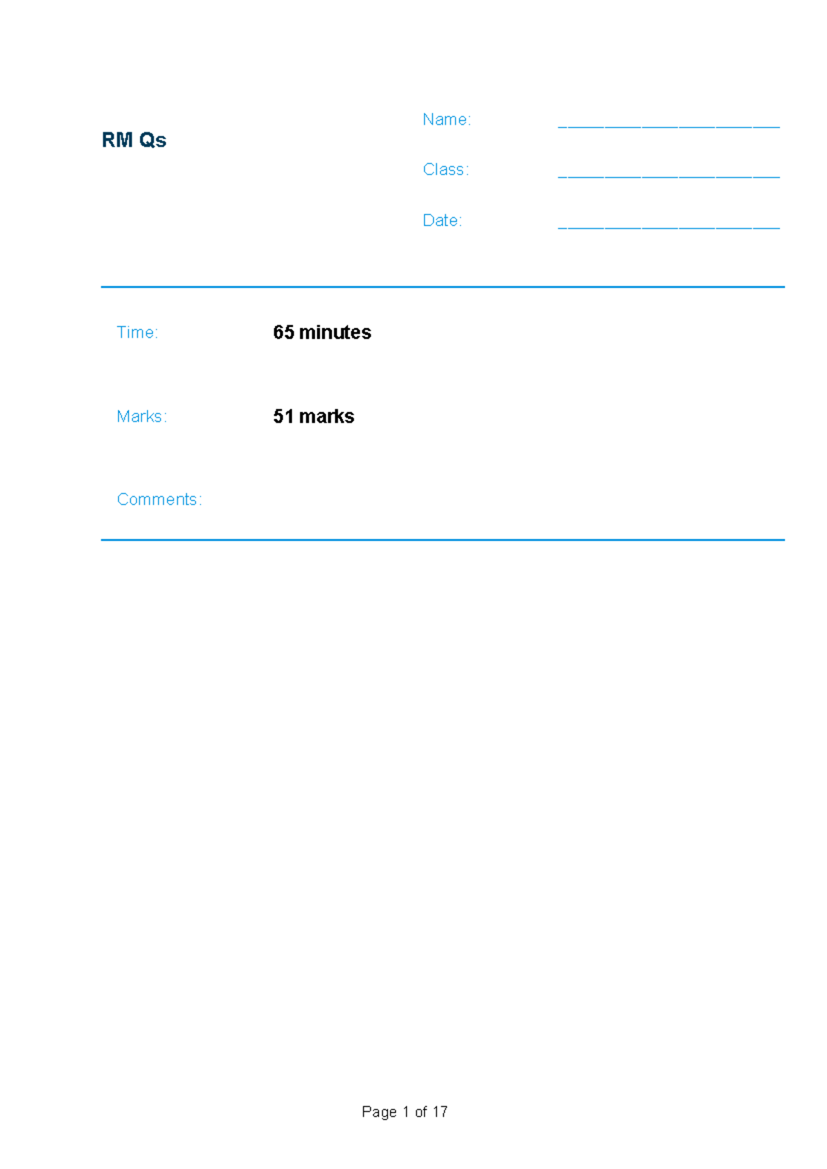 RM Final Exam Paper - Jan 2023: Memory & Screen Time Studies - Studocu