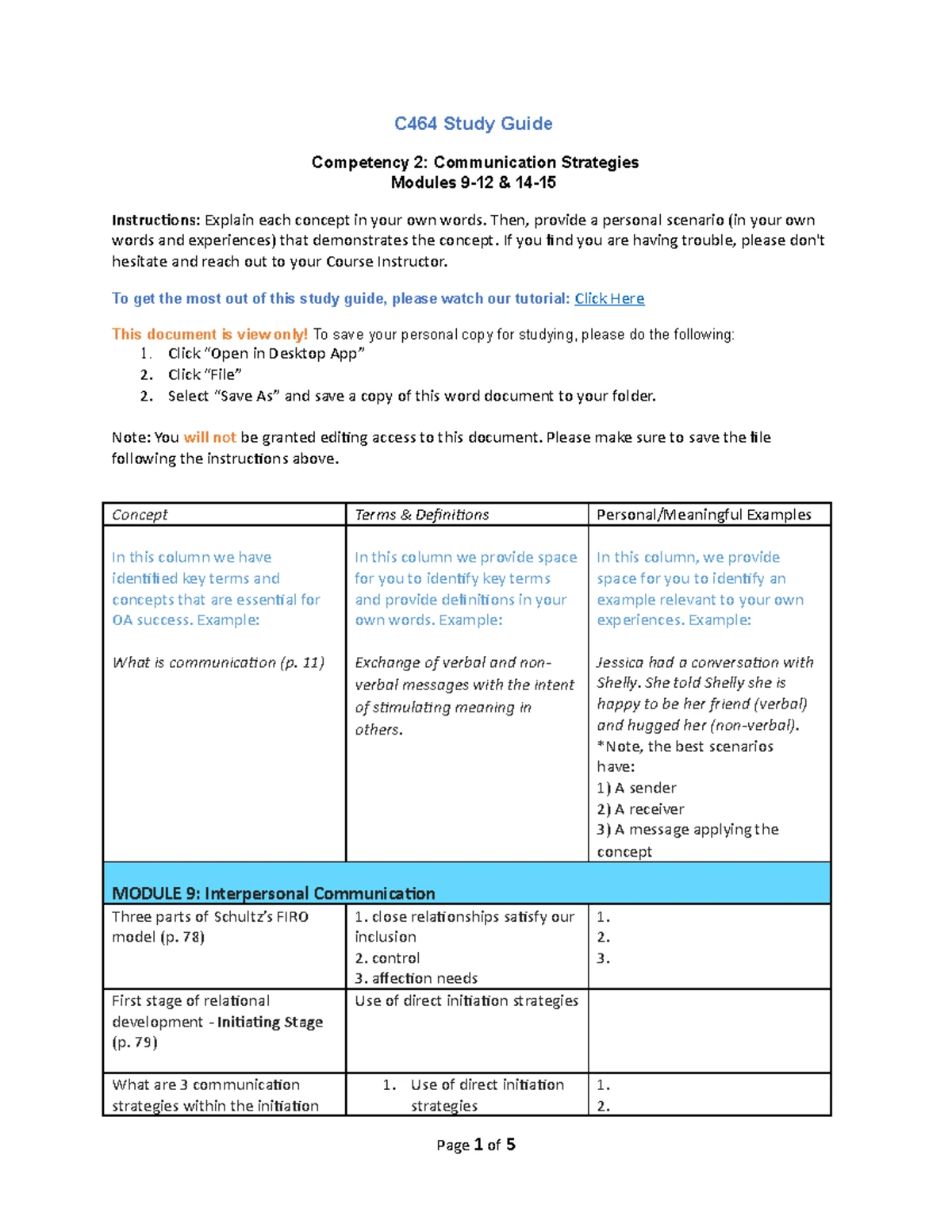 C464 Study Guide - Competency 2 - C464 Study Guide Competency 2 ...