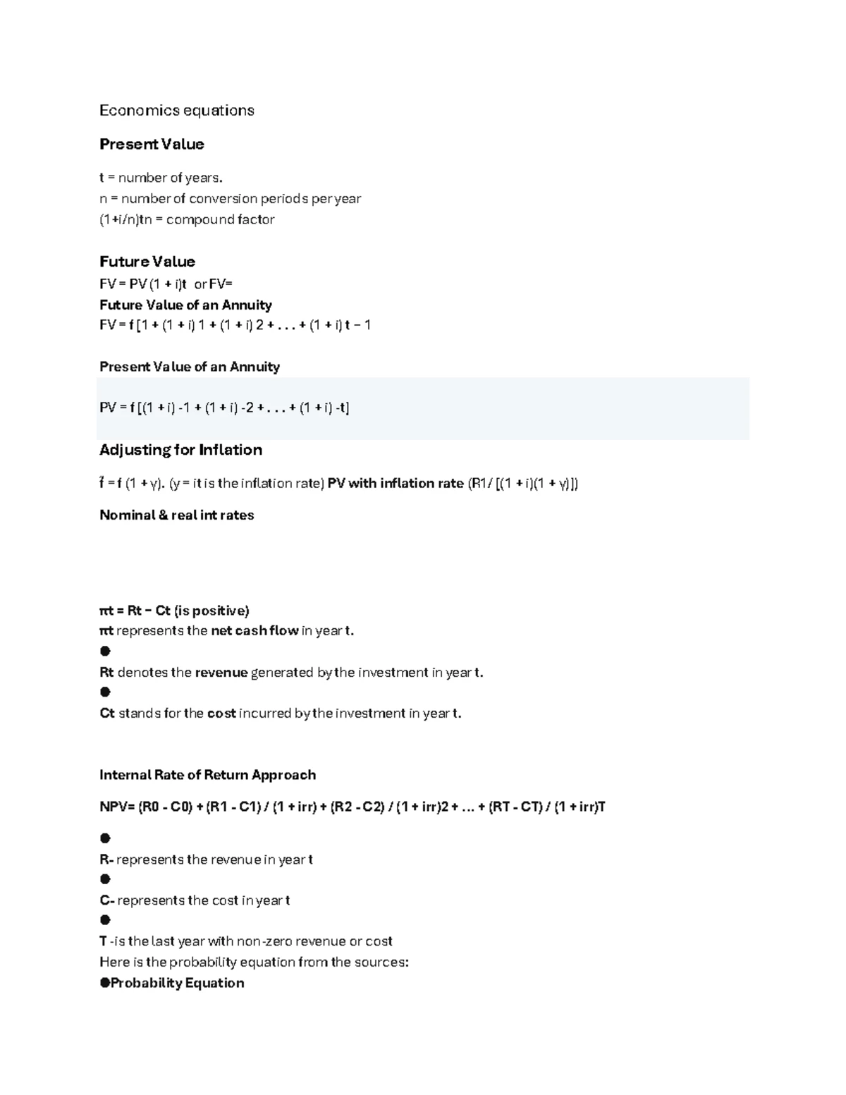 ECON201/205 Test 1: Intermediate Macroeconomics - March 2019 - Studocu