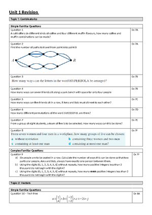 Spec Revision Content - formula sheet + extra notes - Specialist ...