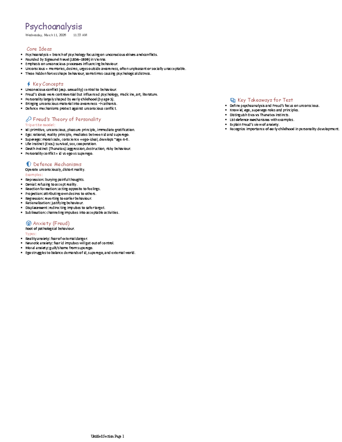 Psychology Study Notes: Core Concepts & Research Methods - Studocu