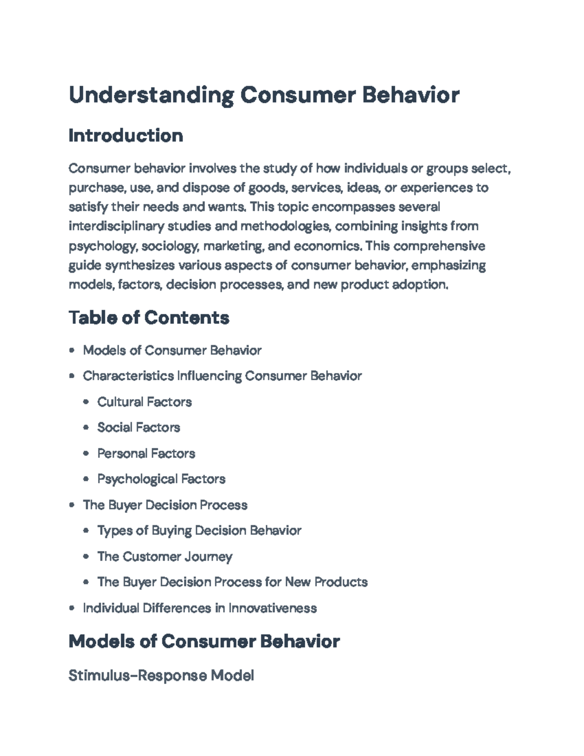 MKTG 361 Exam 2 Study Guide: Understanding Consumer Behavior ...