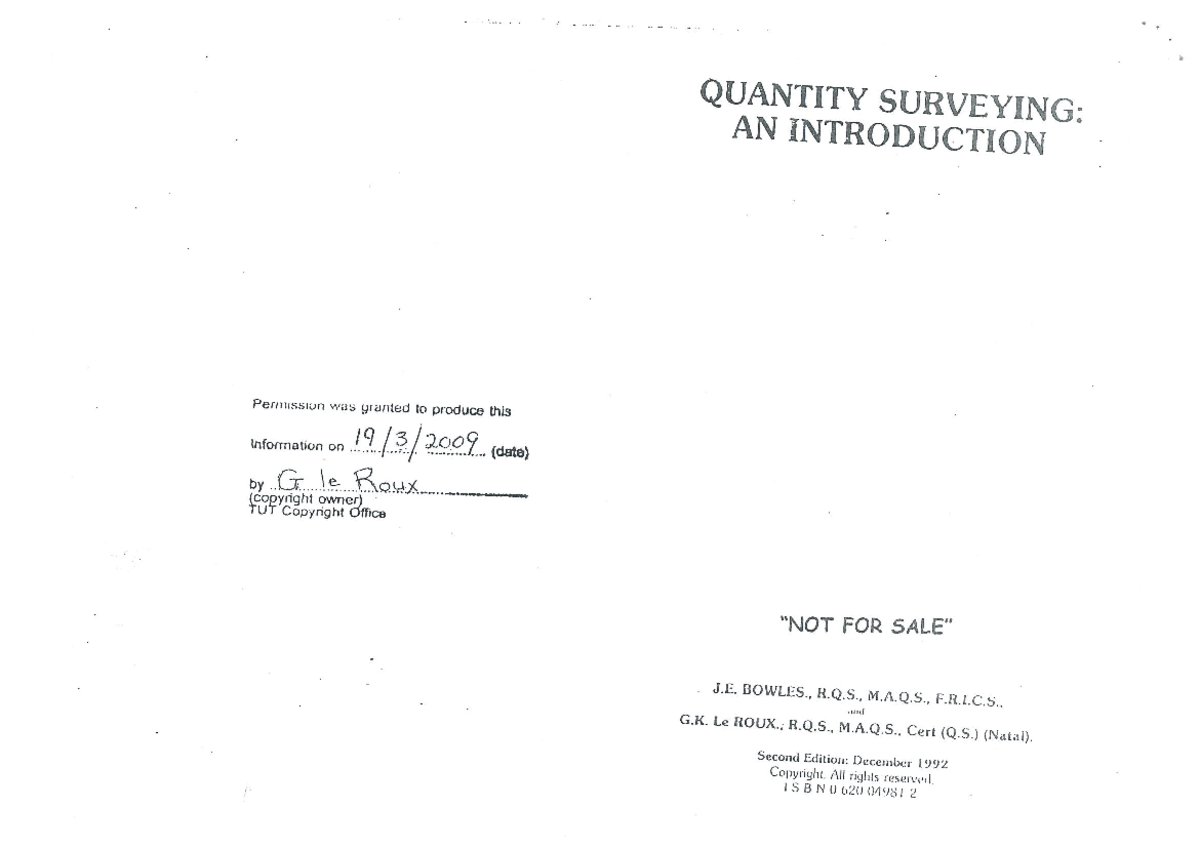 Introduction to QS - Simplified Guide for Students - Studocu