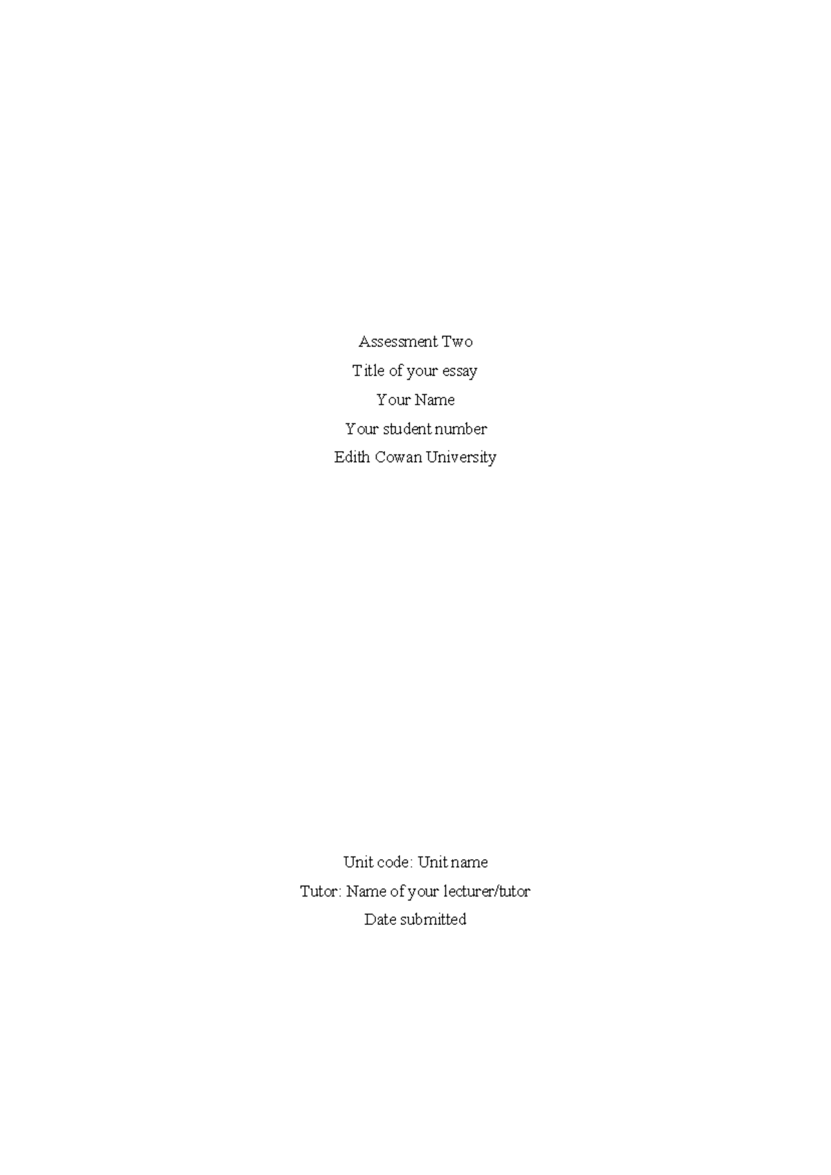 HST1111 Assessment 2 Essay Writing Guide and Template - Studocu