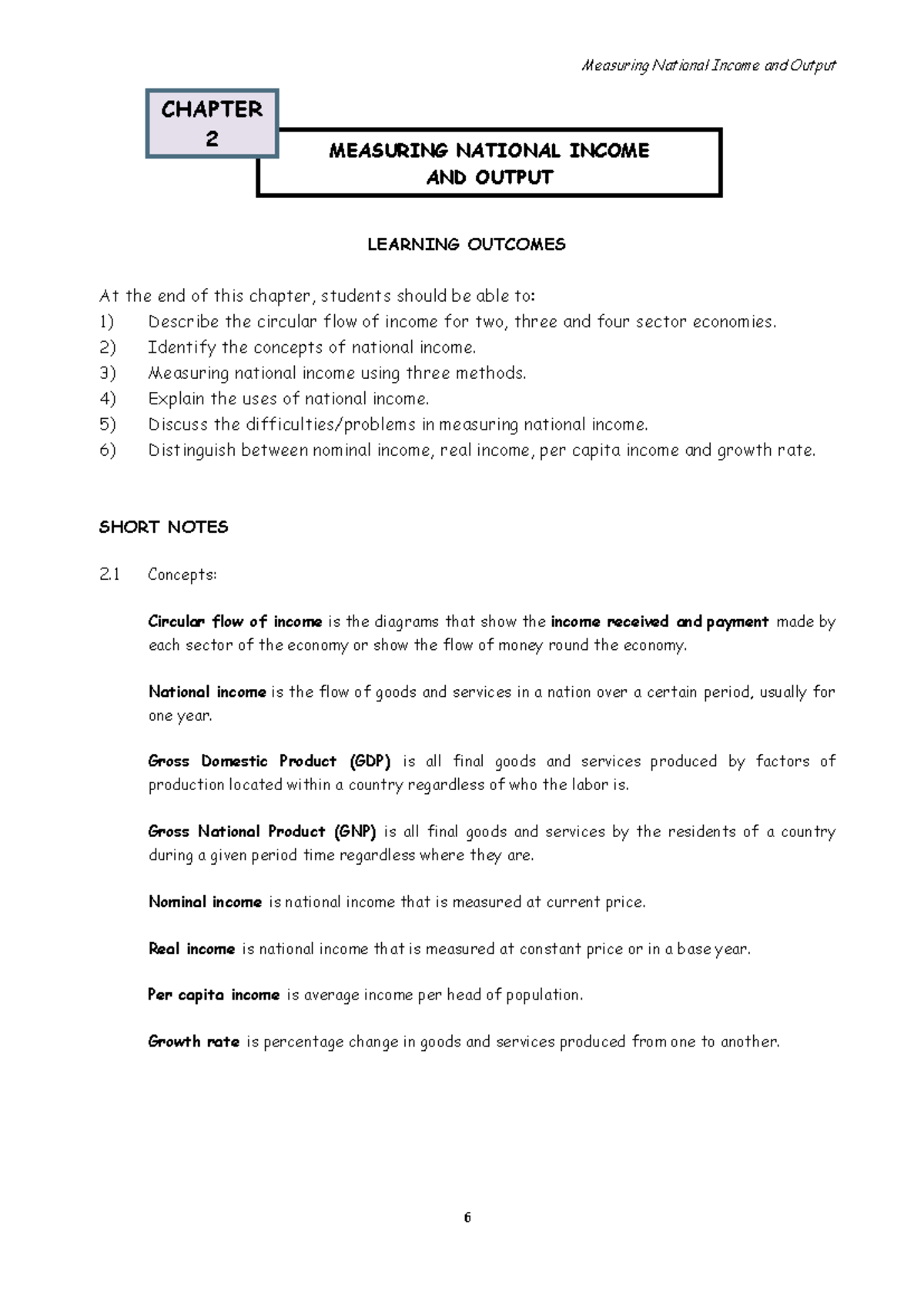 ECO 2021/2022 Tutorial 2: Understanding National Income Concepts - Studocu