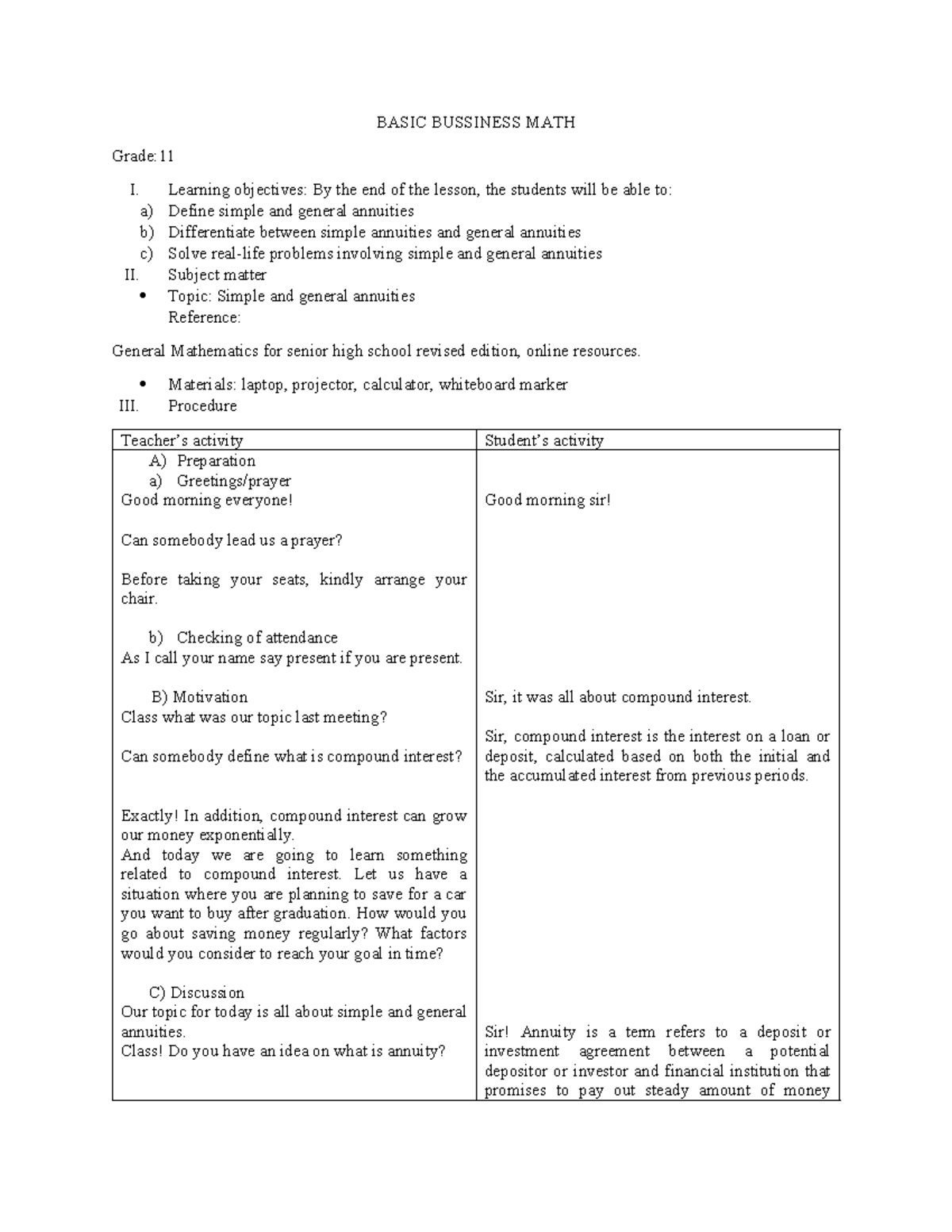 Understanding Simple & General Annuities: A Lesson Overview - Studocu