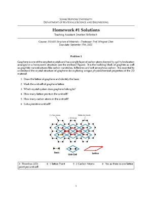 510.601 Structure of Materials Homework 2 Solutions - Studocu