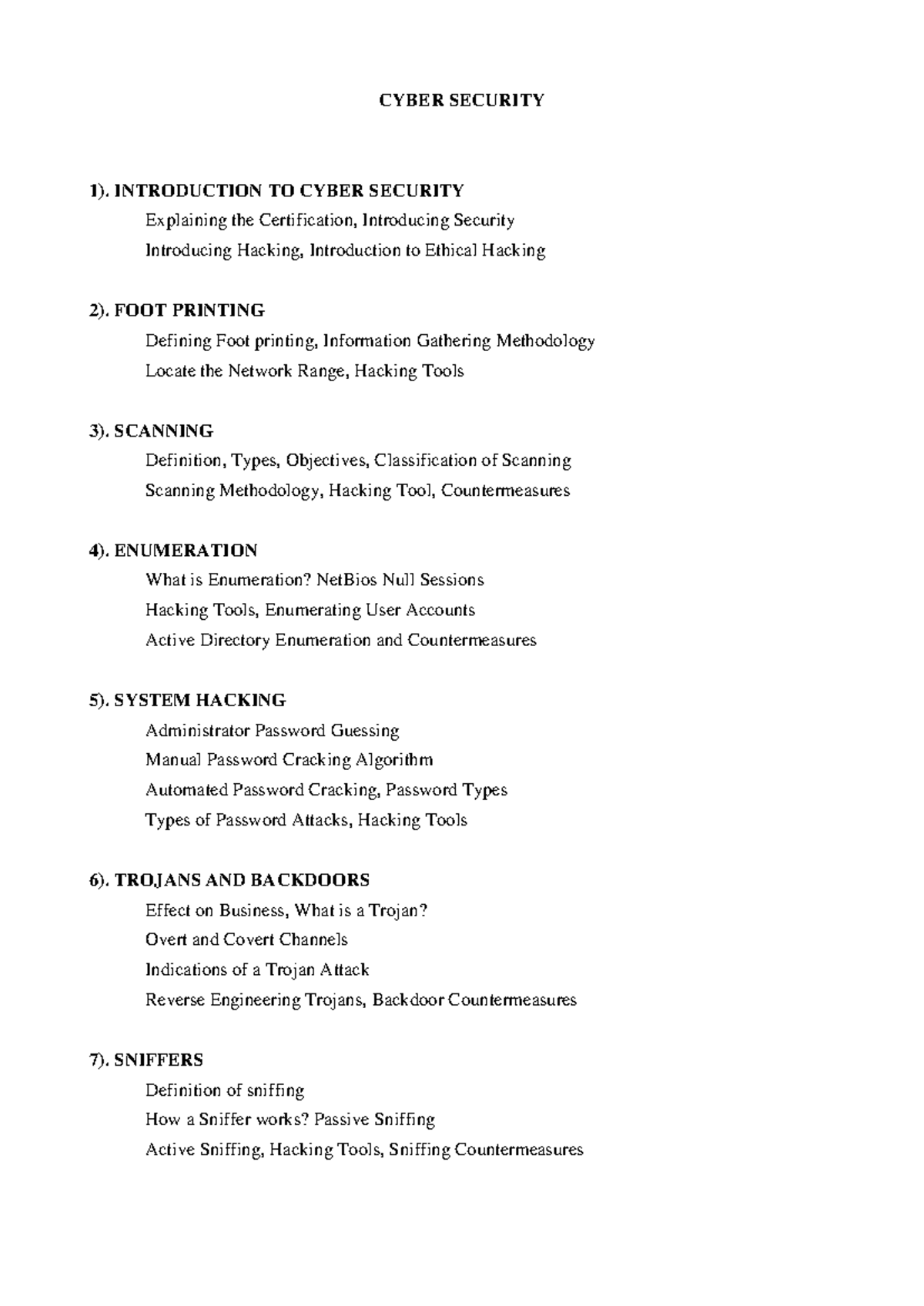 Cyber security Roadmap for beginner - CYBER SECURITY 1). INTRODUCTION ...