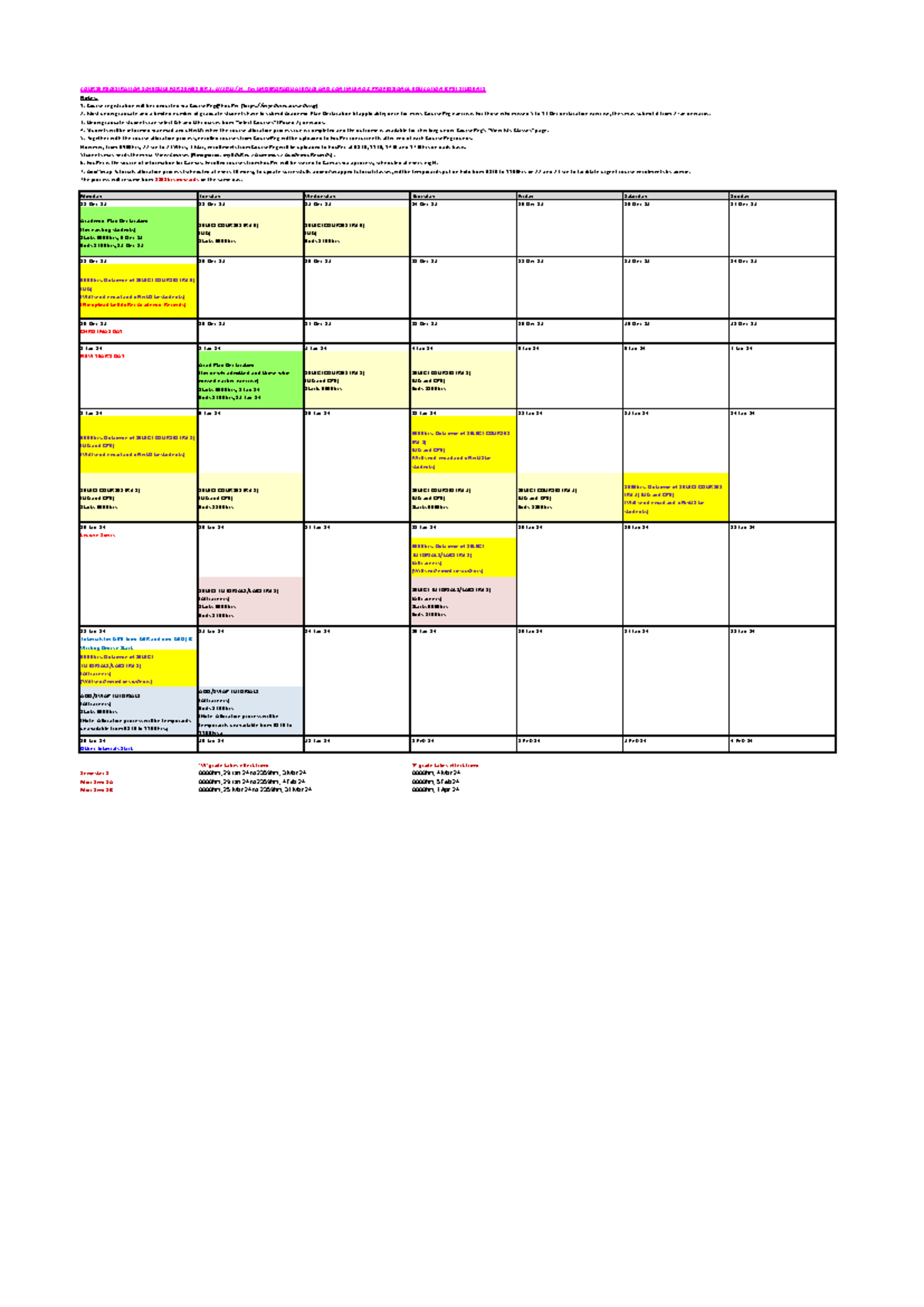 UGCPE Course Registration Schedule for Semester 2 AY2023/24 - Studocu