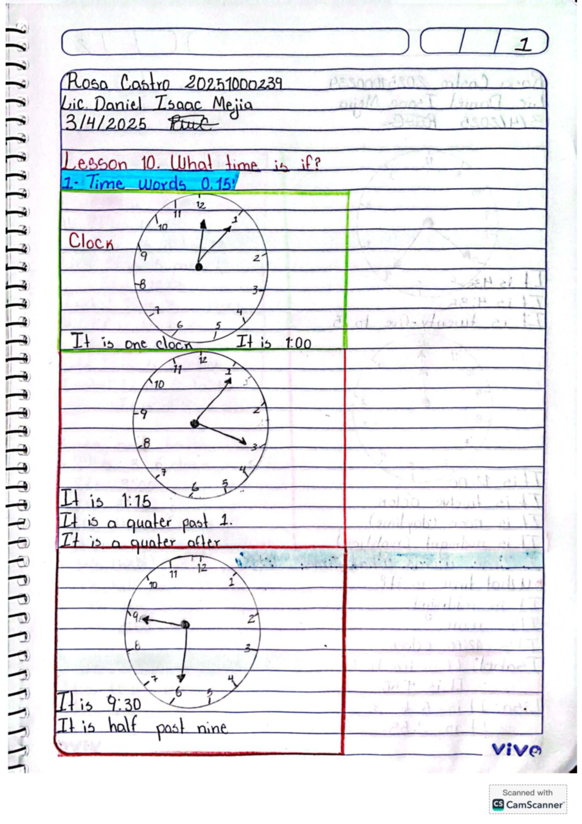 Lesson 10: Understanding Time Words - PESOODICIS - Lic. Daniel Isaac ...