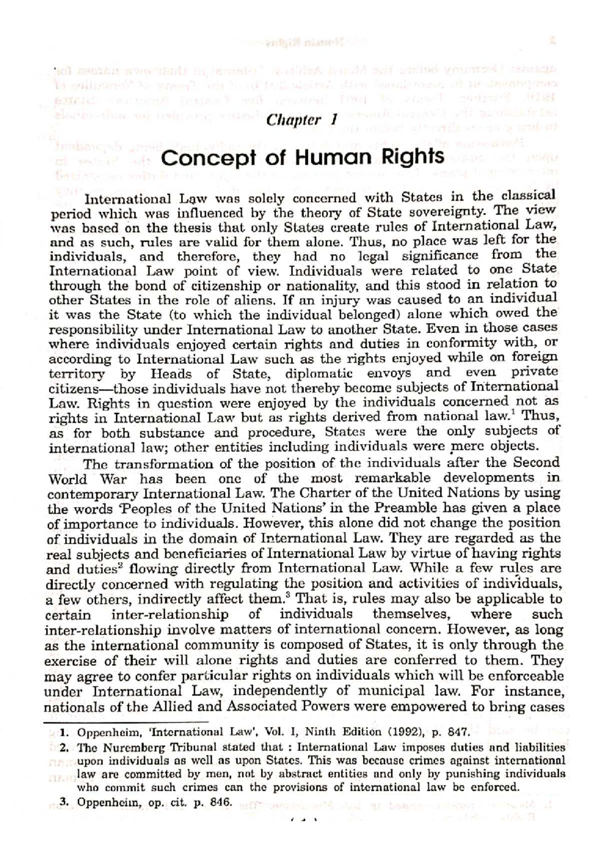 HR UNIT1 - Chapter 1: Concept of Human Rights in International Law ...