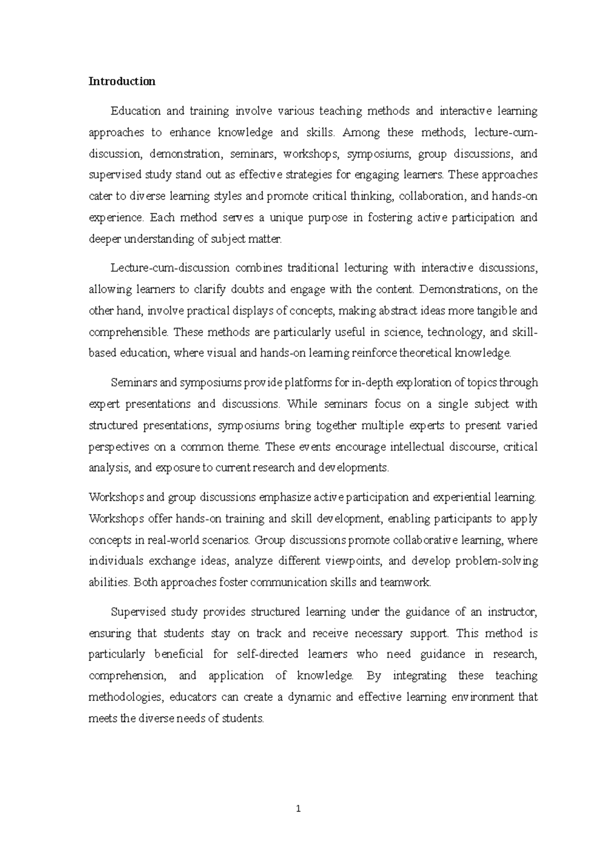 Teaching Methods: Engaging Strategies for Active Learning and ...