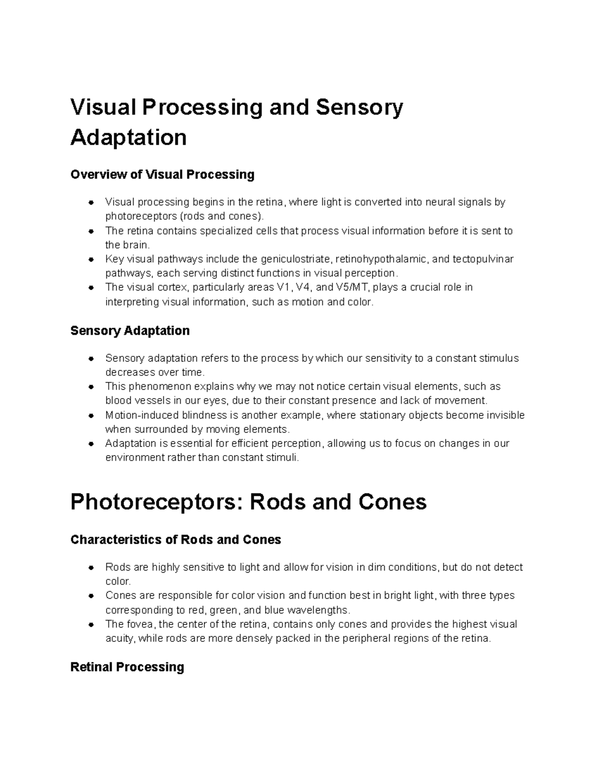 PSYCH 101: Understanding Sensation & Perception - Key Visual Concepts ...