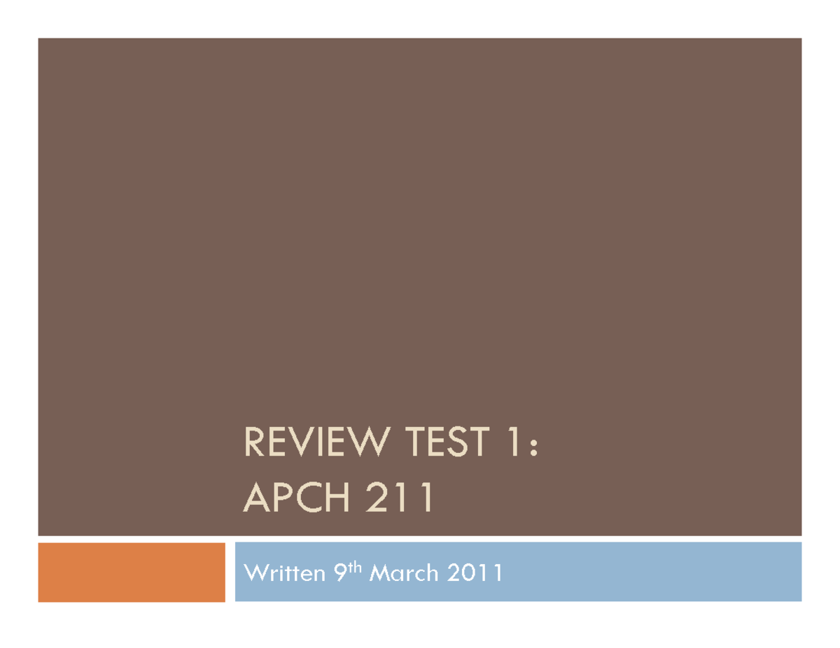 REVIEW TEST 1: APCH 211 - Environmental Science Concepts and Reactions ...