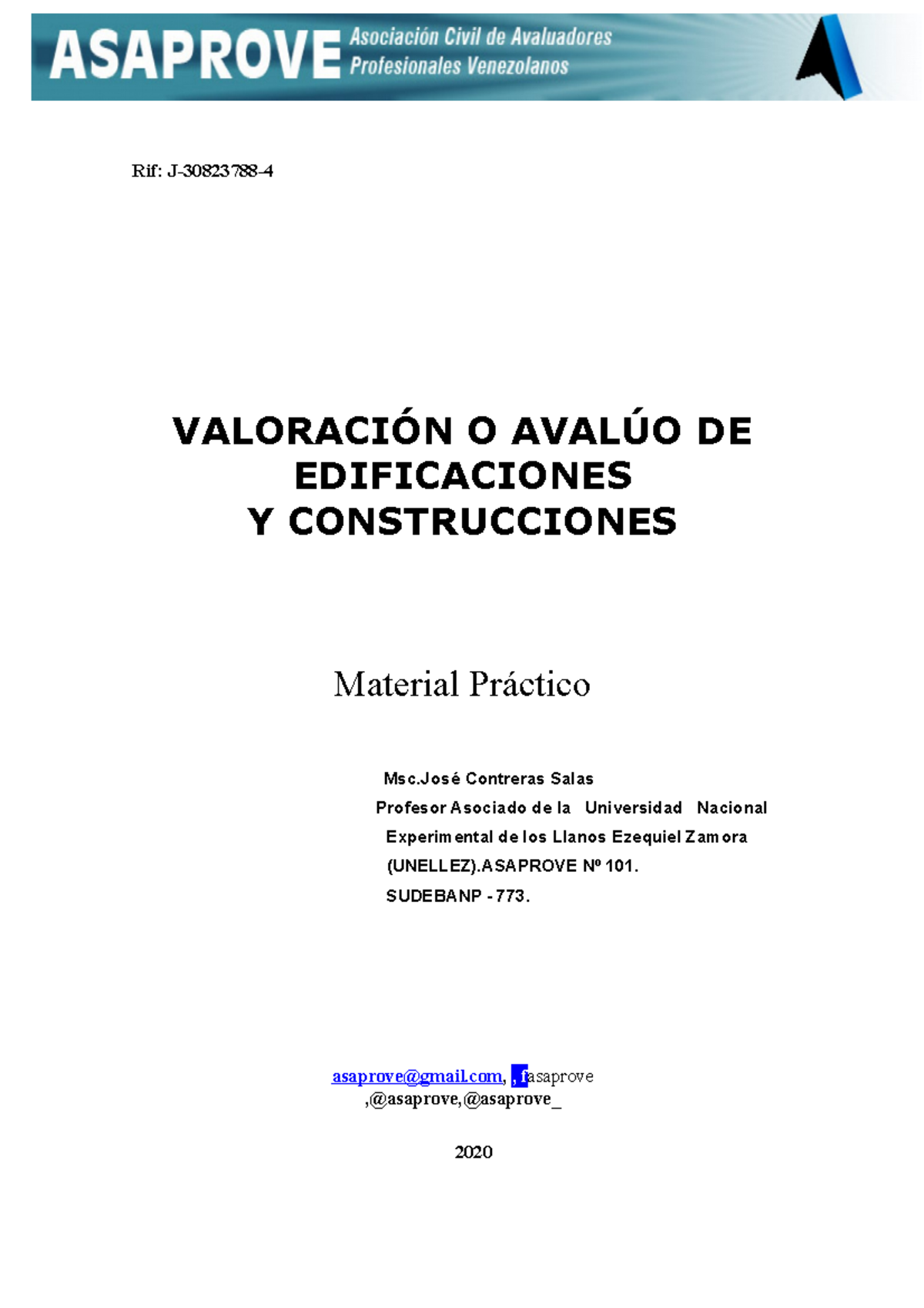 Material Práctico de Valoración de Edificaciones - Msc. 2020 - Studocu