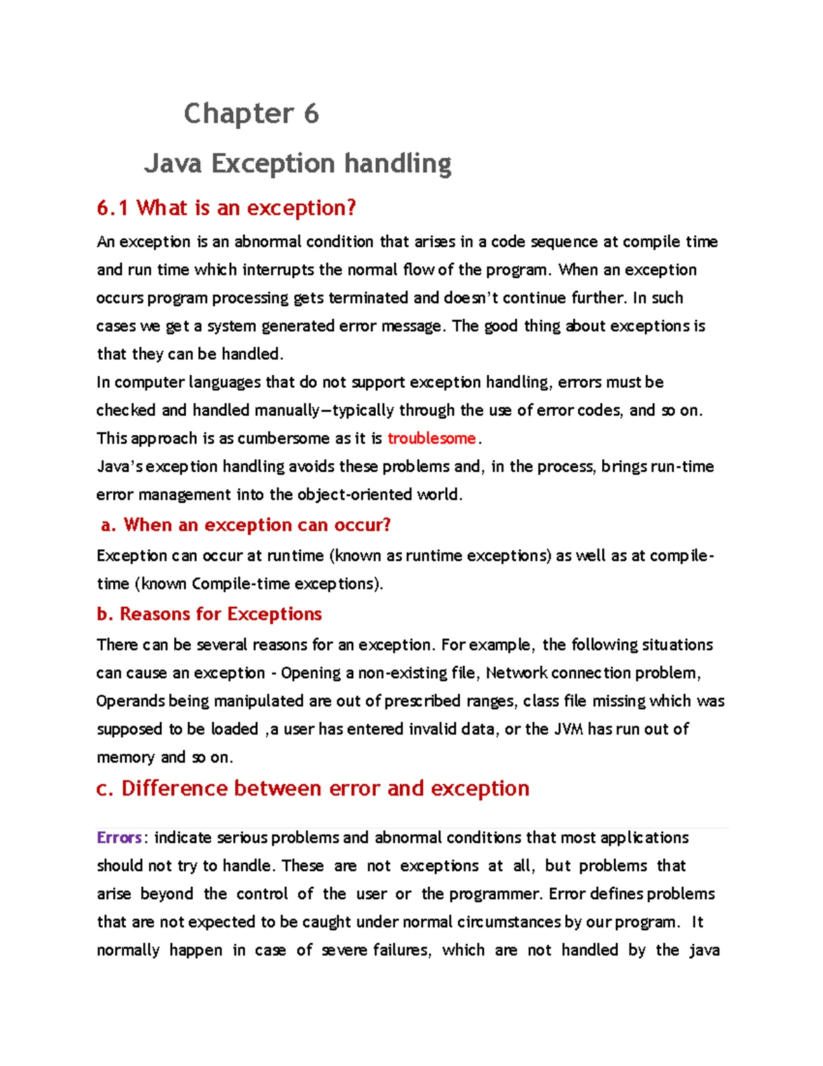 Chapter 3: Control Flow Statements in Java (CS101) - Studocu