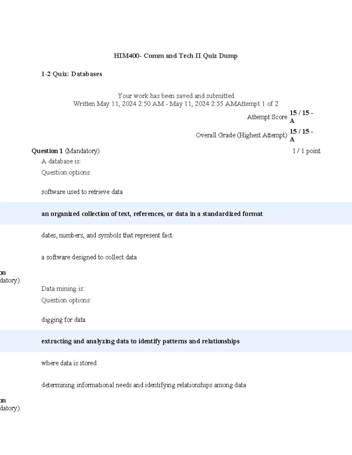 HIM 220 Milestone 3 – EHR System Implementation Overview and Strategies ...