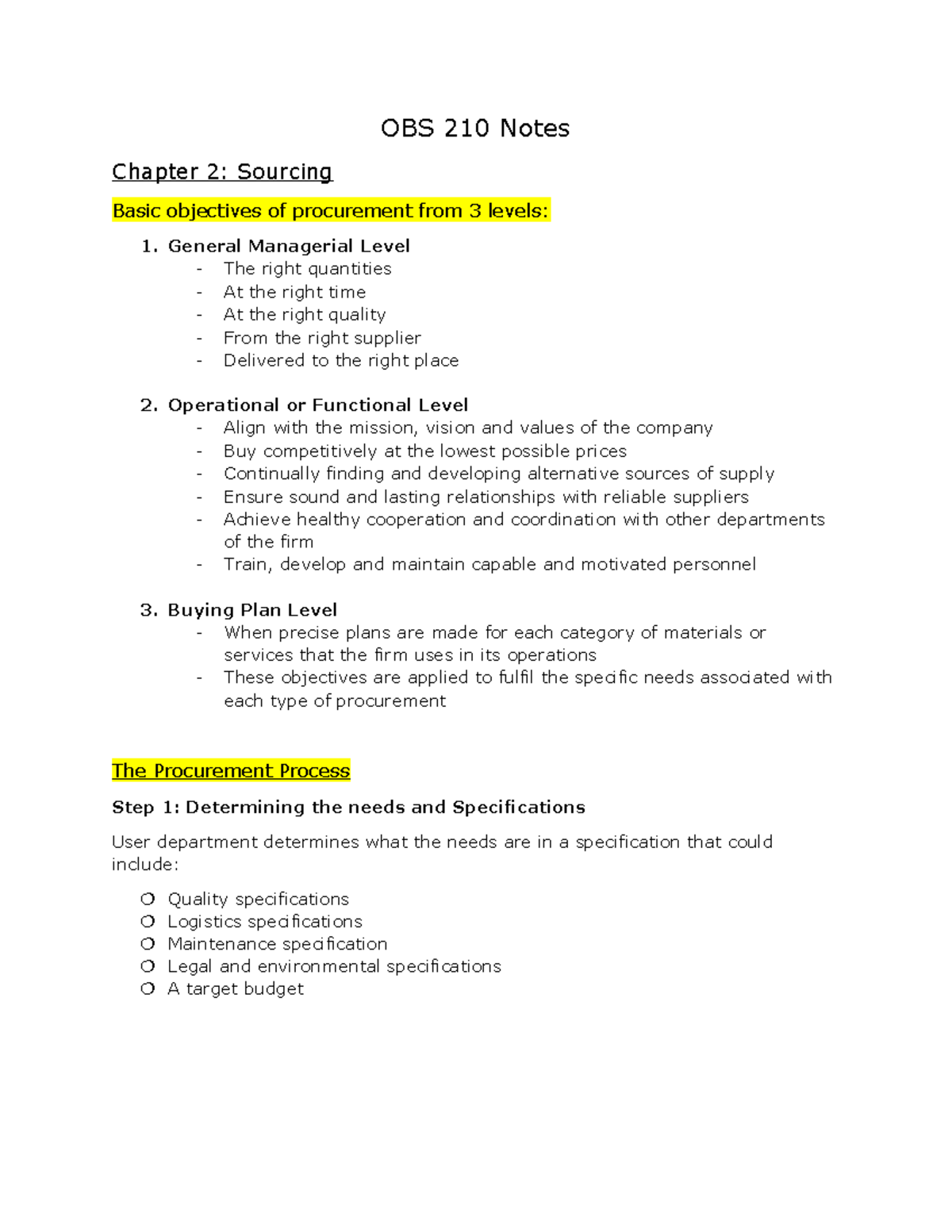 Chapter 2 - Sourcing - Strategic logistics management – A supply chain ...