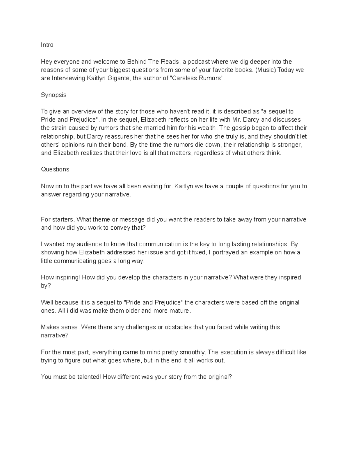 Podcast script - Final - Intro Hey everyone and welcome to Behind The ...