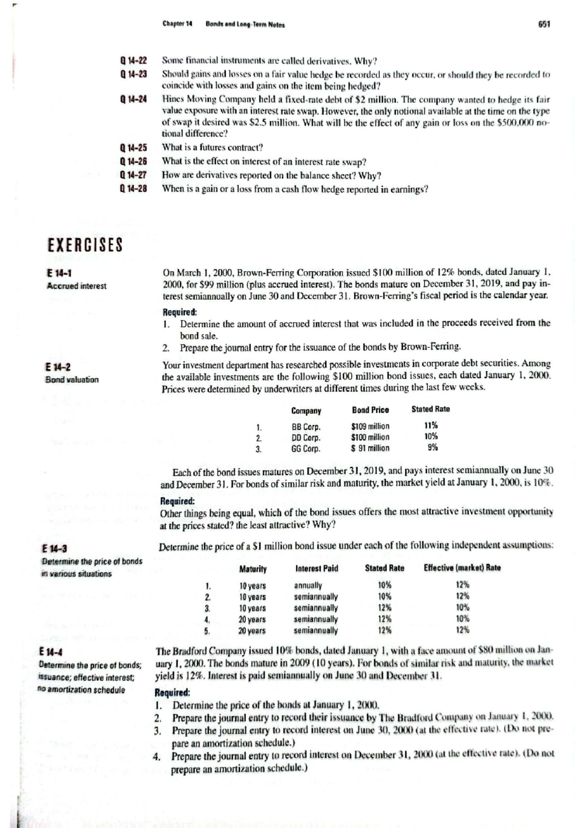 Chapter 14: Bonds and Notes - Financial Instruments and Derivatives ...