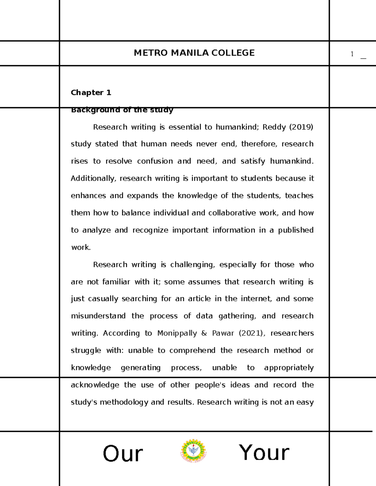 Factors Contributing to Research Writing Apprehension in GAS Students ...