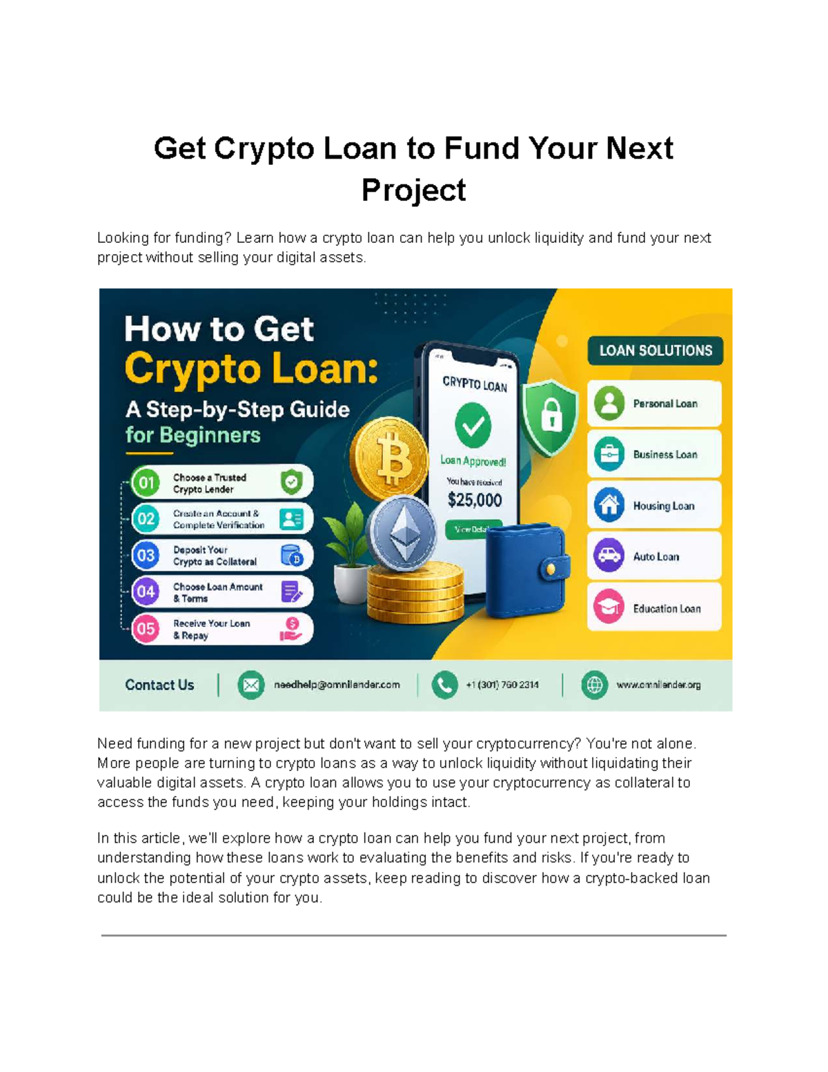 Crypto Loans: Unlocking Funding for Your Next Project - Studocu