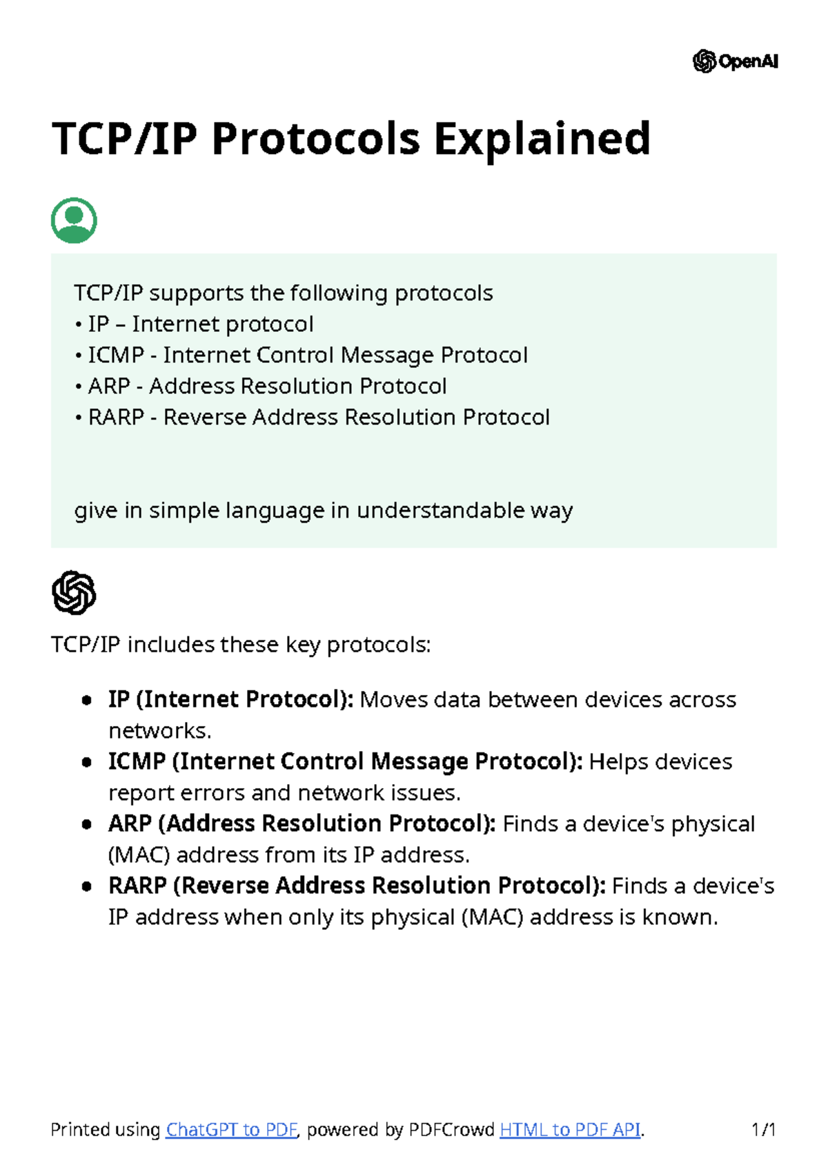 TCP IP Protocols Explained - TCP/IP Protocols Explained TCP/IP supports ...