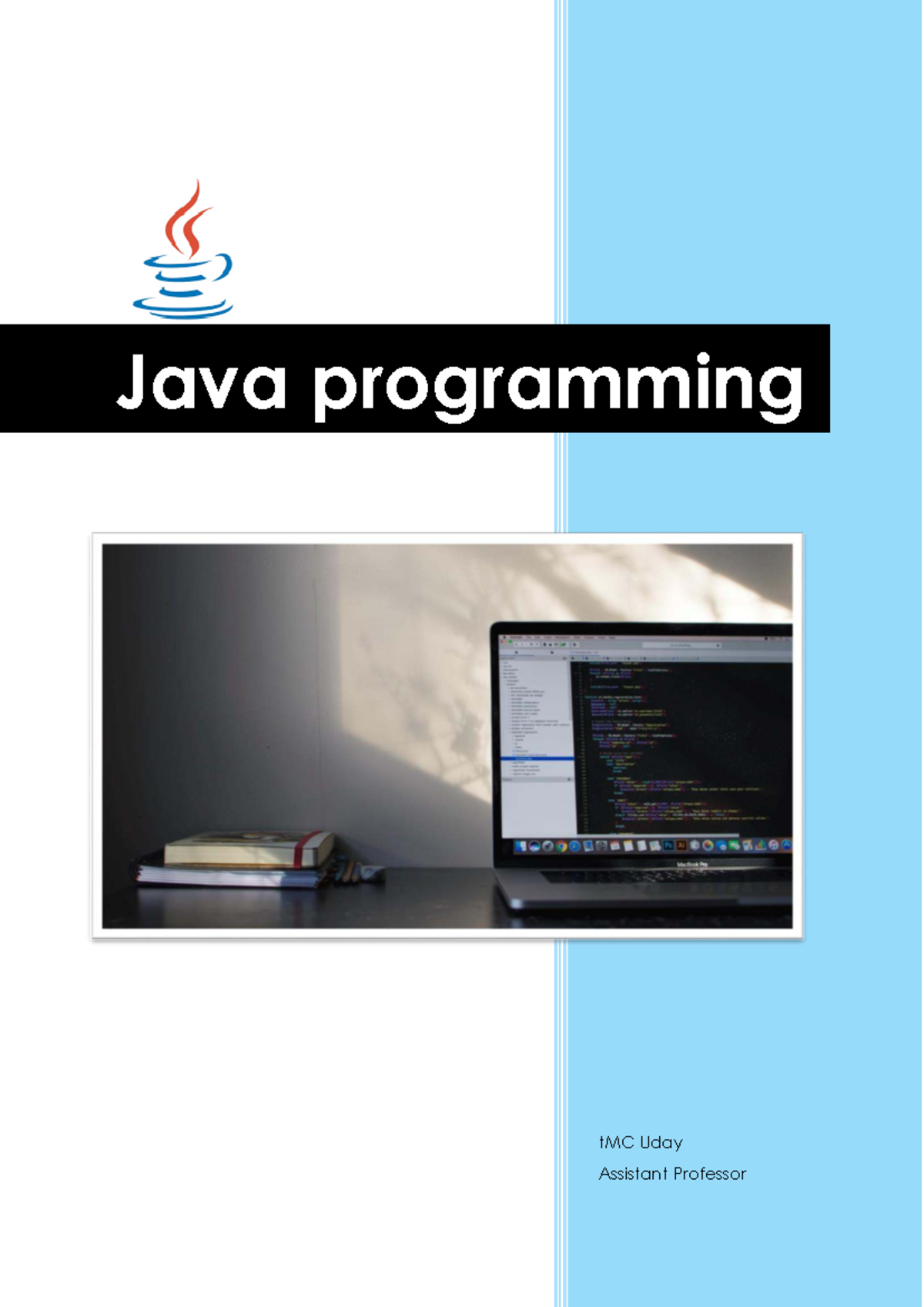 Java Programming TMC Uday Unit 1: Introduction to Java Concepts - Studocu
