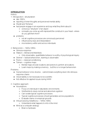 Study Guide Exam 2 - Summary Cognitive Psychology - Visual Search ...