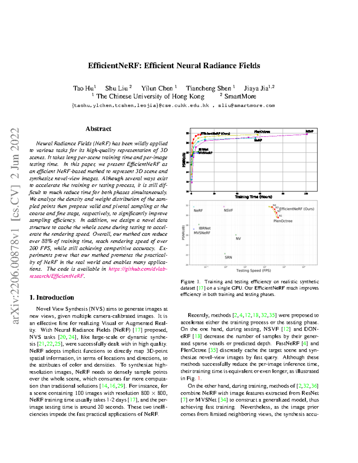 Efficient Ne RF Efficient Neural Radiance Fields - EfficientNeRF ...