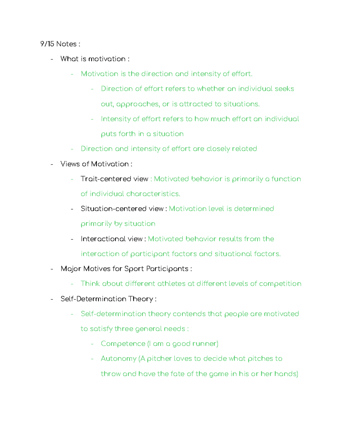 Understanding Achievement Motivation and Competitiveness in Sports (PSY ...