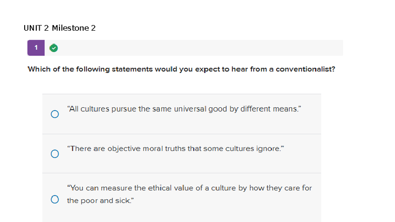 UNIT 2 Milestone 2: Ethical Theories and Cultural Perspectives - Studocu