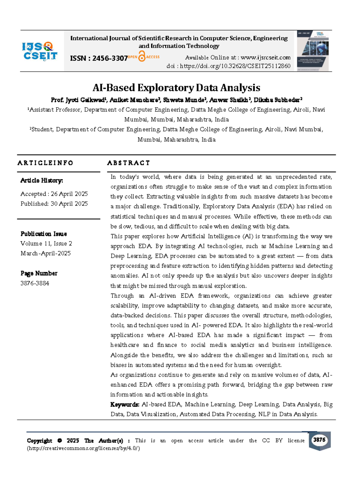 Exploratory Data Analysis (EDA) with AI: Transforming Insights in CS 11 ...
