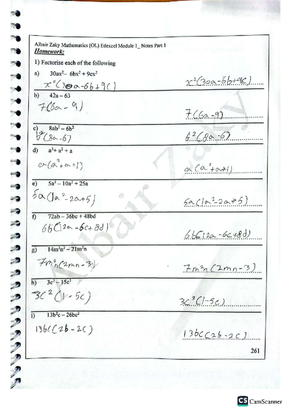 Mathematics (OL) Edexcel Module 1: Factorization & Notes Part 1 - Studocu