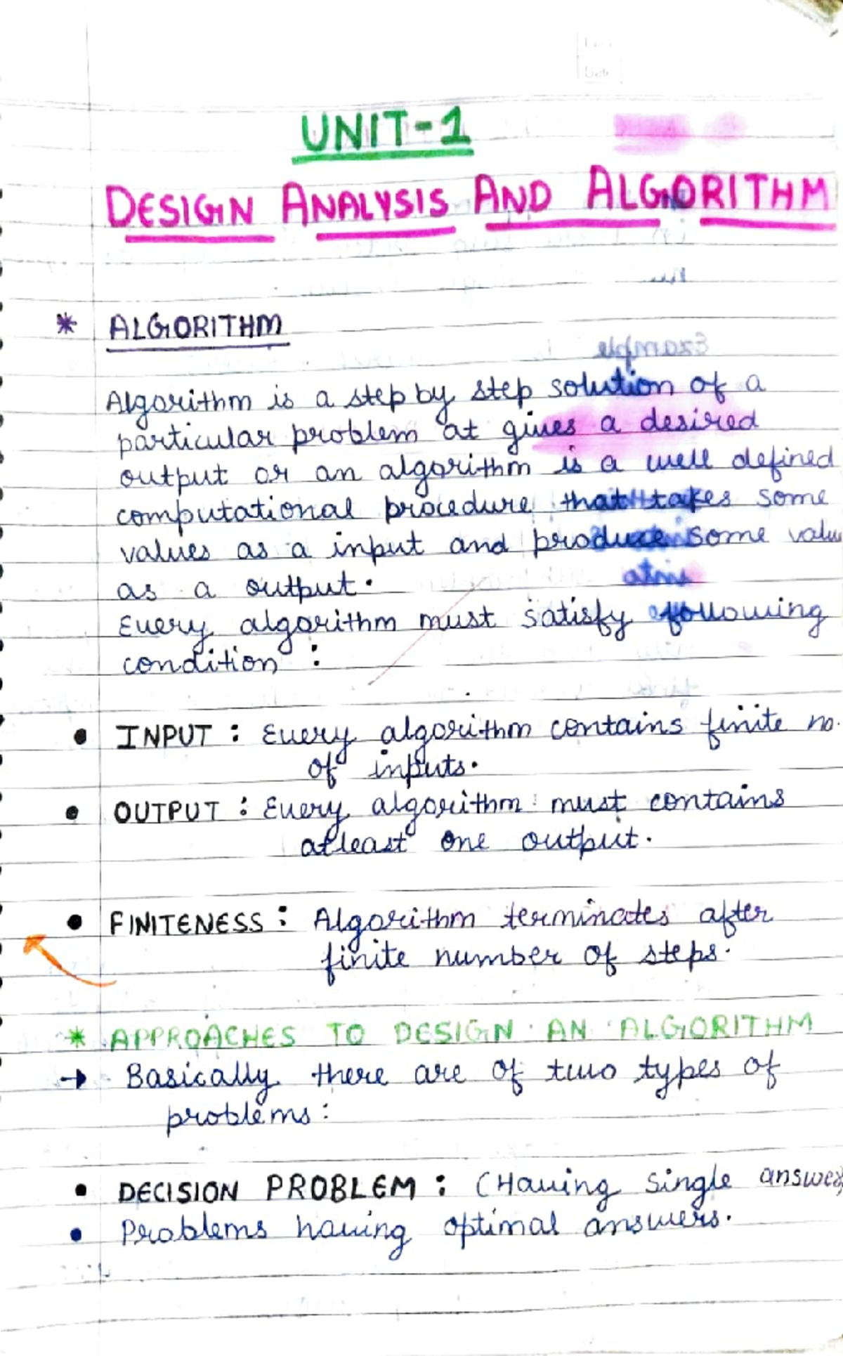1 DESIGN ANALYSIS AND ALGORITHMS (CS101) - Studocu