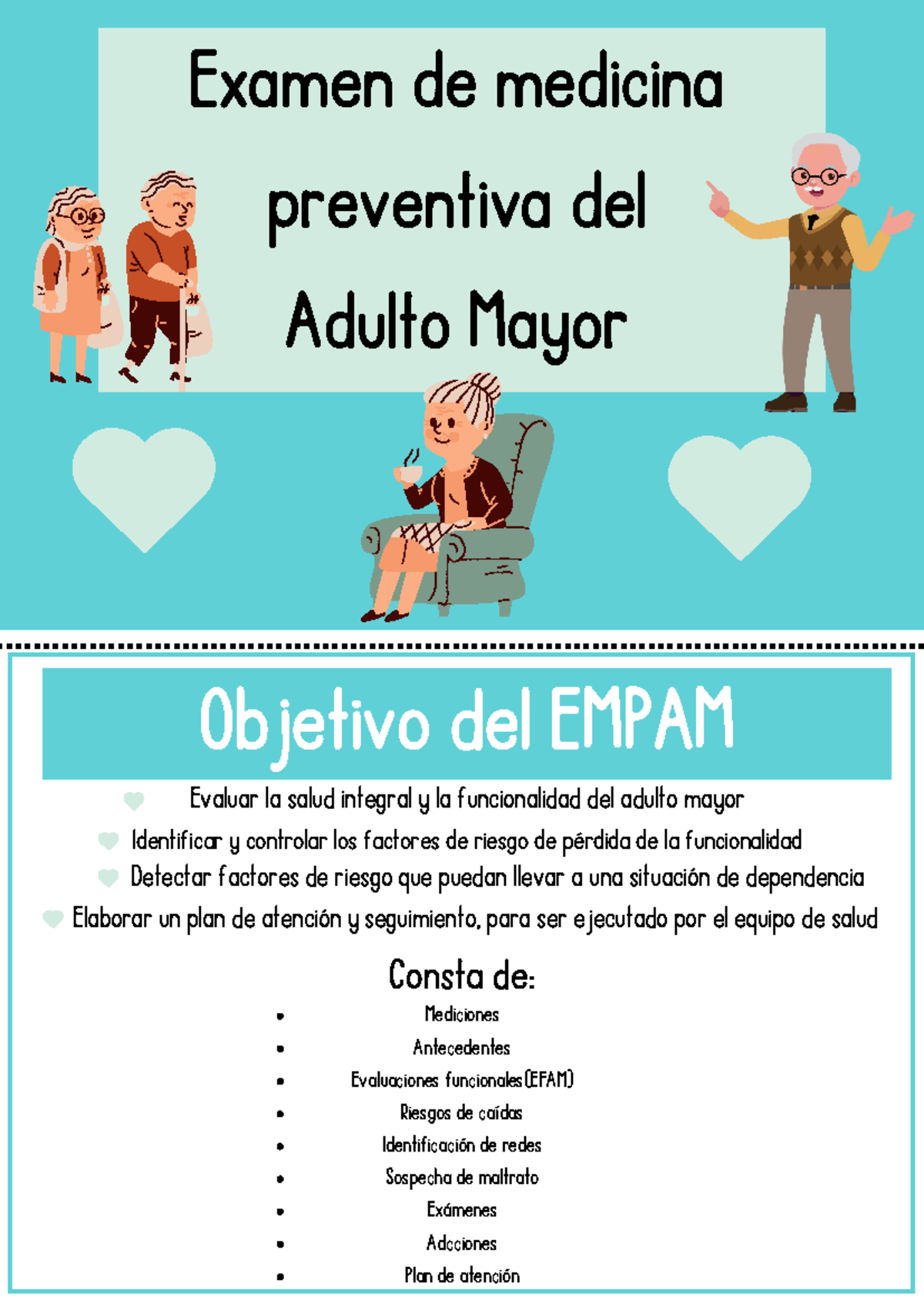 Guía del Examen de Medicina Preventiva del Adulto Mayor (EMPAM) - Studocu