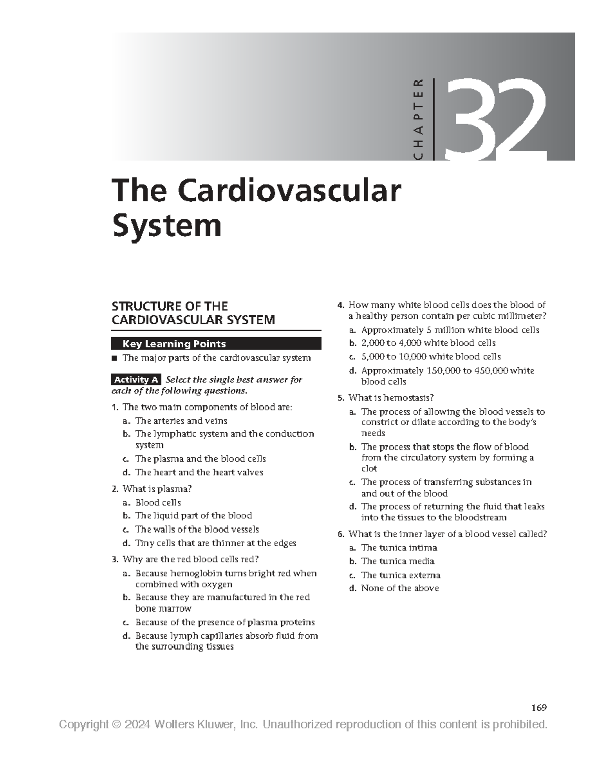 Lippincott Textbook for Nursing Assistants: Chapter 32 - Cardiovascular ...