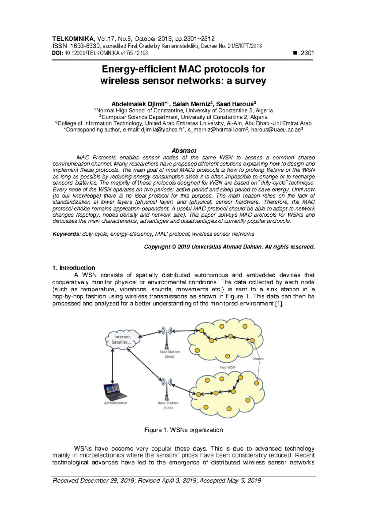 An Enhanced Cross-layer MAC Design for Energy efficiency in WSN ...