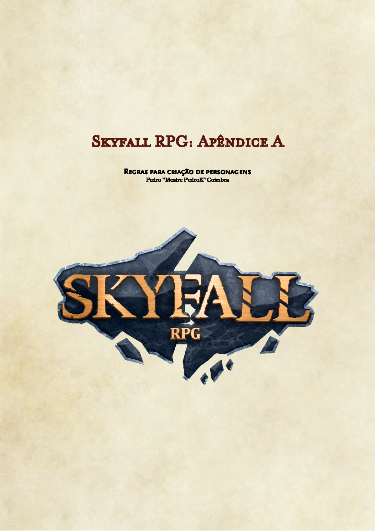 Skyfall RPG: Apêndice A - Guia de Criação de Personagens - Studocu