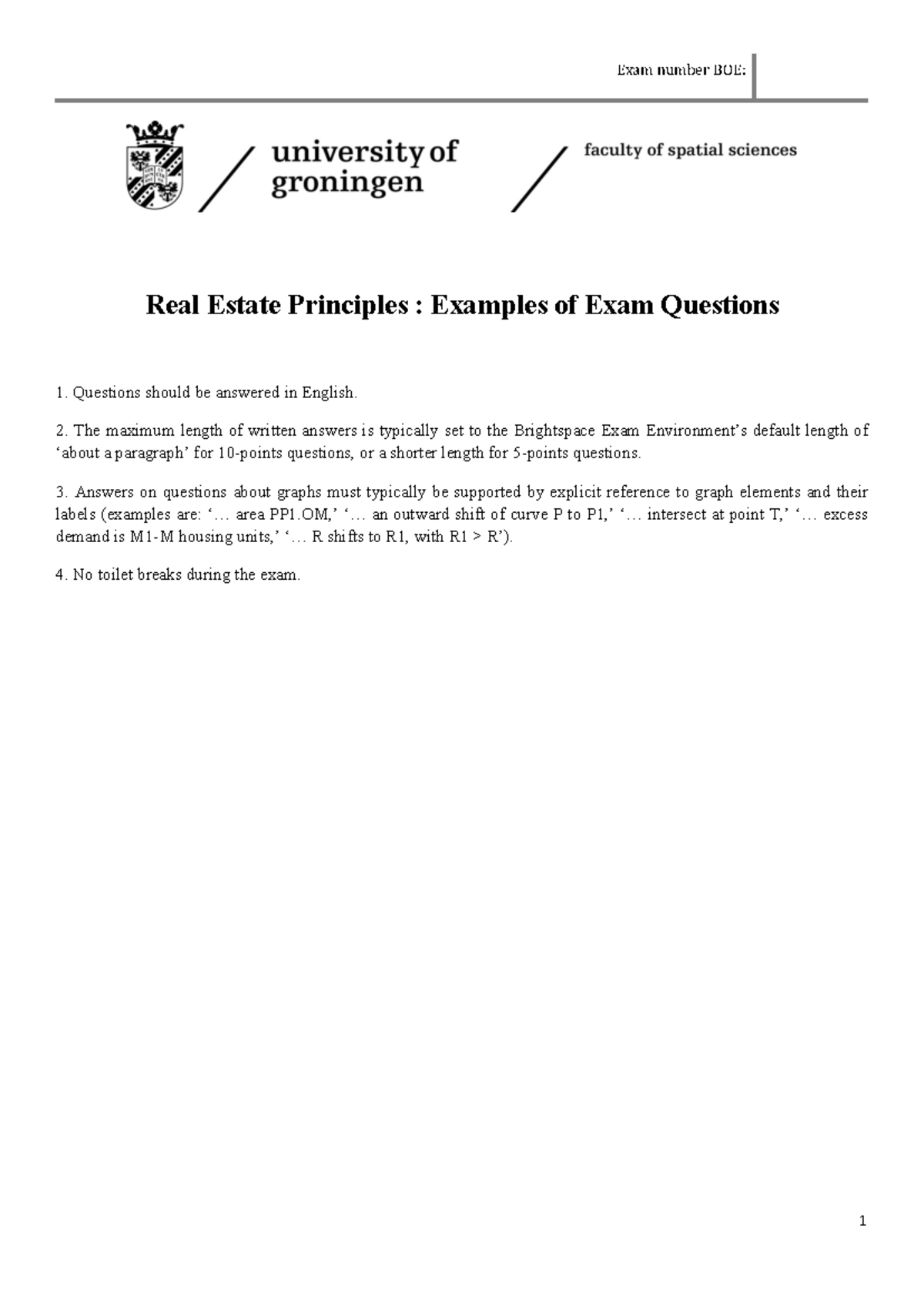 GEREP 2023 Exam Question Samples: Real Estate Principles & Theory ...