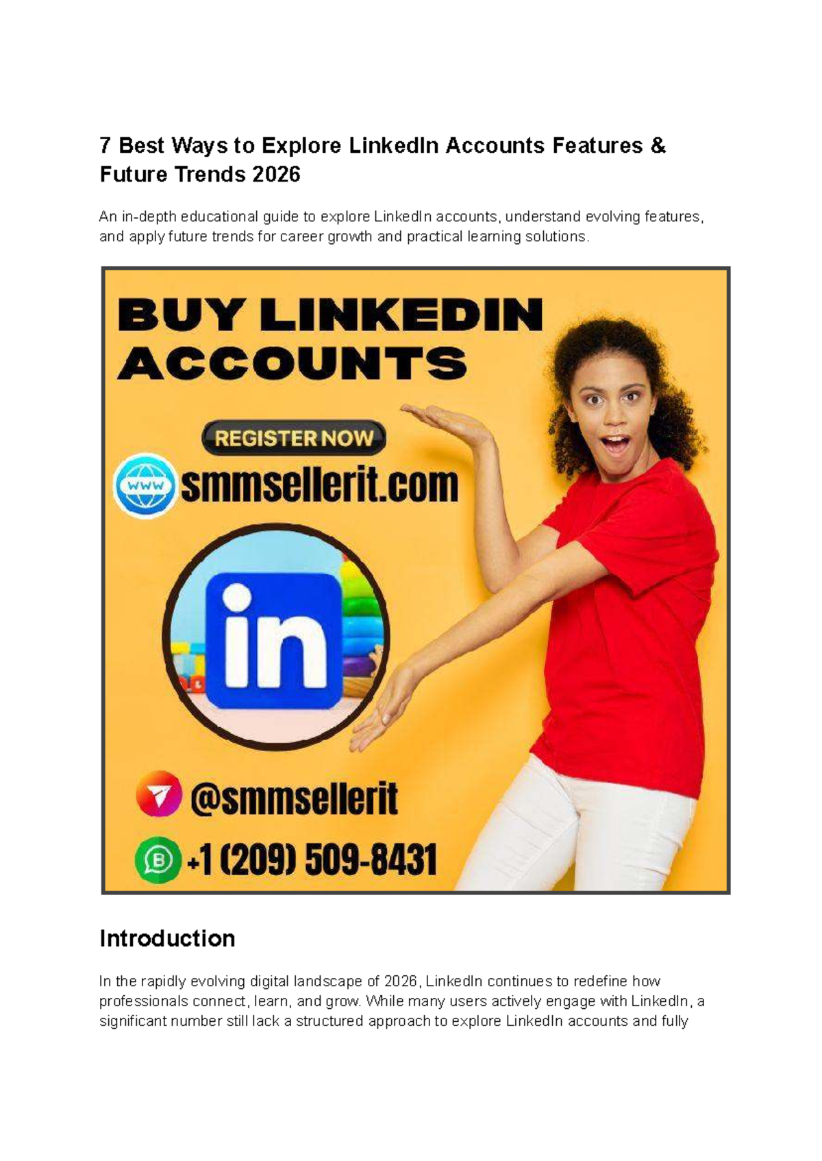 7 Best Websites to Buy LinkedIn Accounts - Updated 2026 Guide - Studocu