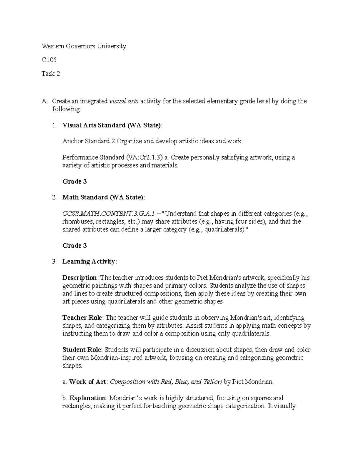 Task 2 C970 K-6 Habitats & Animal Life Book Selection & Overview - Studocu