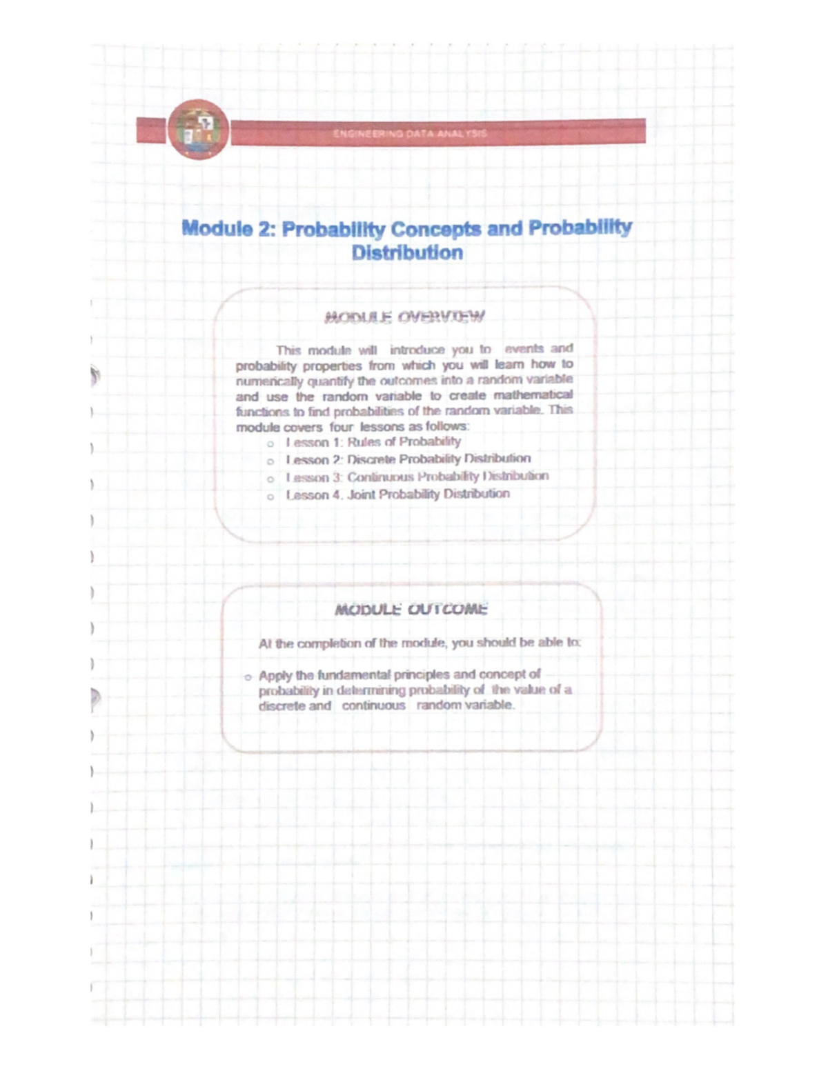 ENG DATA ANALYSIS 202 - Midterm Lecture Notes on Probability Concepts ...