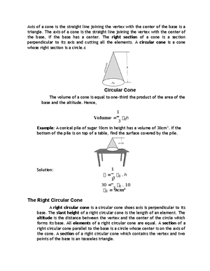 Spherical sector - Sphericc al Spherical Cone Spherica l Sector The ...