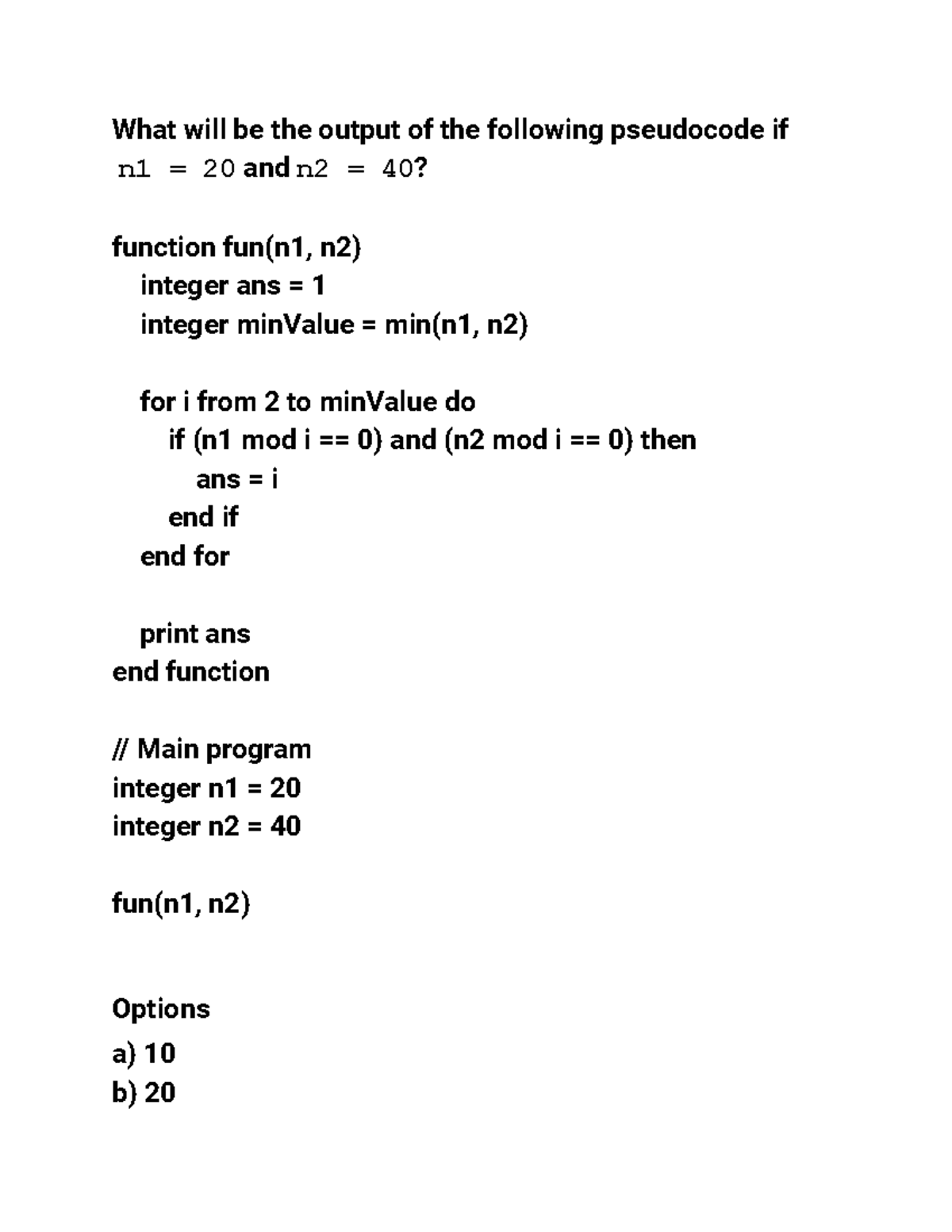 Module 1 - Date January 3, 2025 - What will be the output of the ...